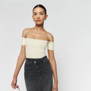 Reformation off the shoulder top